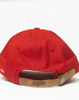 Dayton Script Strap Cap - White on Red