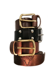 1.5" Leather Belt Wide with Buckle - Accessories