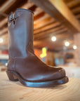 Engineer Square Soft Toe Boot 9 EEE - Brown