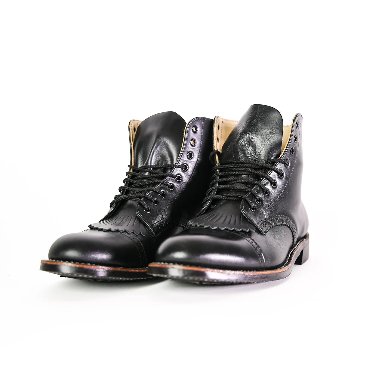 Parade Boot Brogue Black Chrome