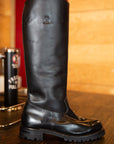 Police Riding Boot 9.5 E Black Chrome - Cinderella Rack