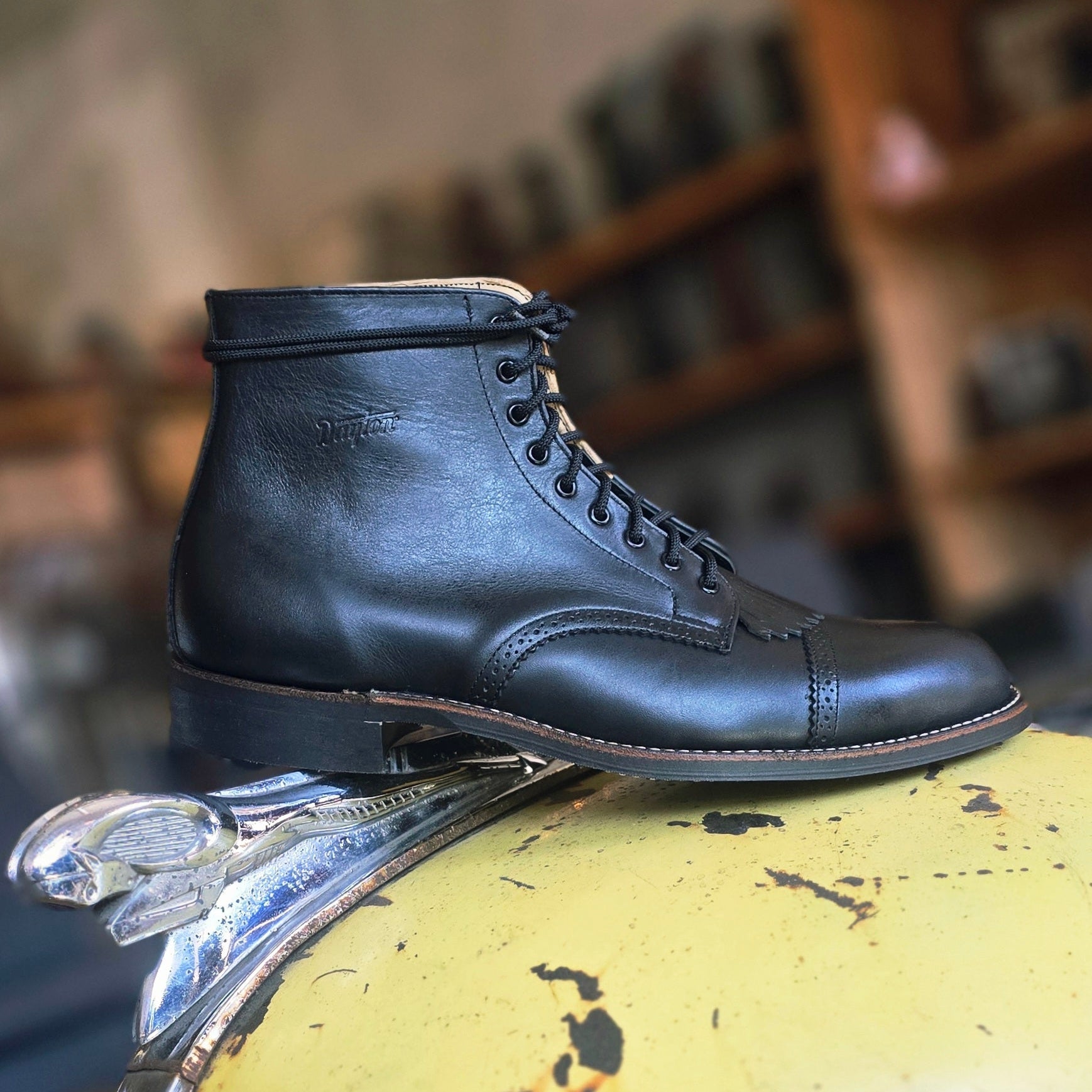 ReBoot - Parade Brogue Black Veg Tan  - 13 E