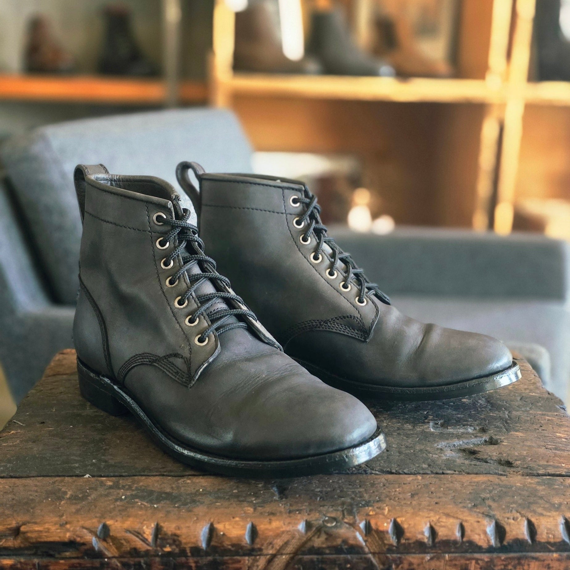 ReBoot - Service Boot - Charcoal Nubuck, Corded Lace - 10 E