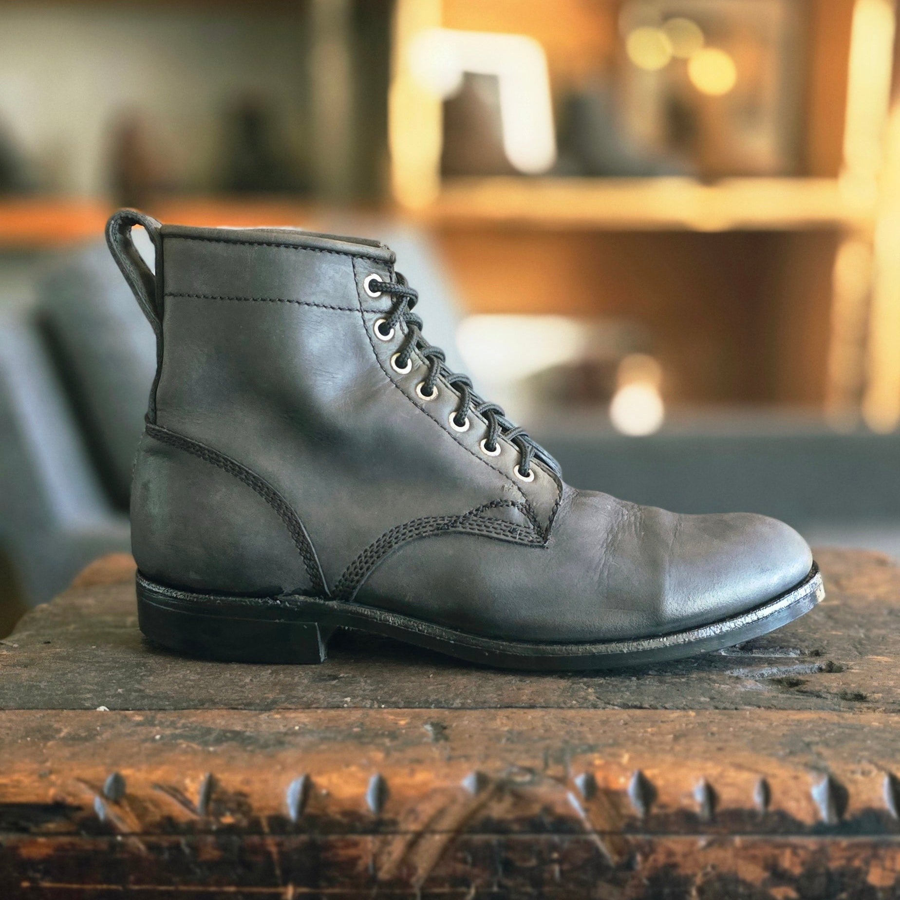 ReBoot - Service Boot - Charcoal Nubuck, Corded Lace - 10 E