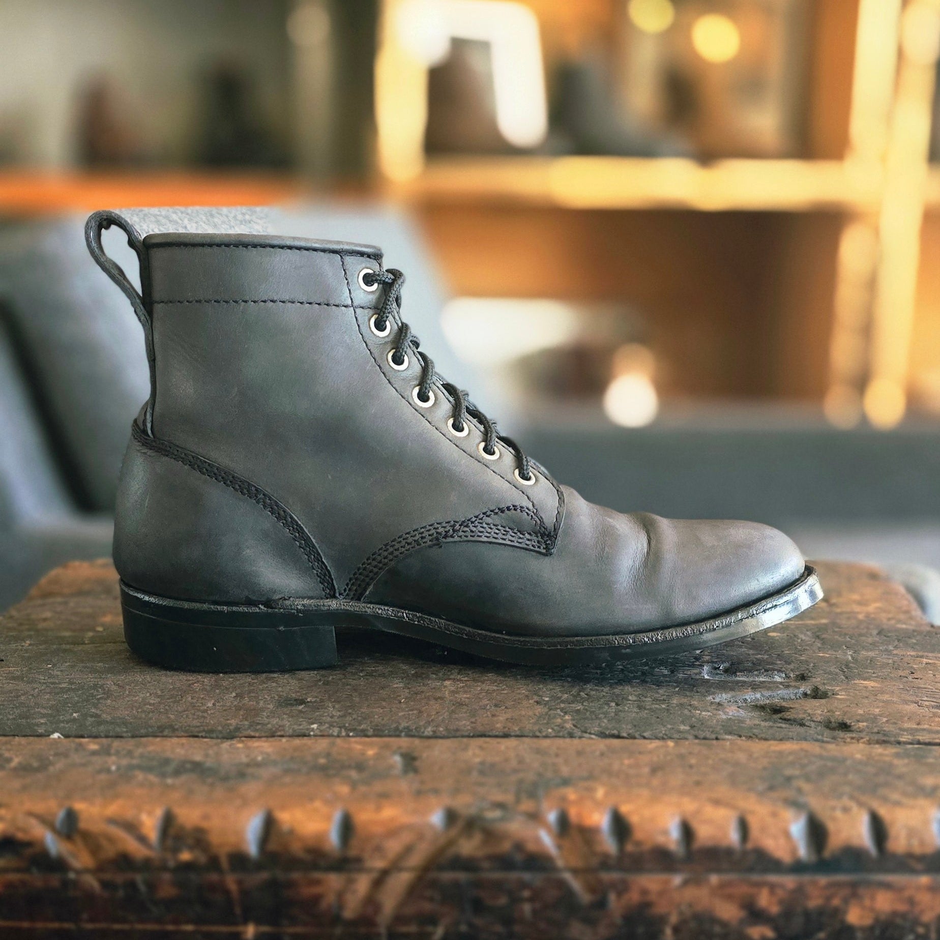ReBoot - Service Boot - Charcoal Nubuck, Corded Lace - 10 E