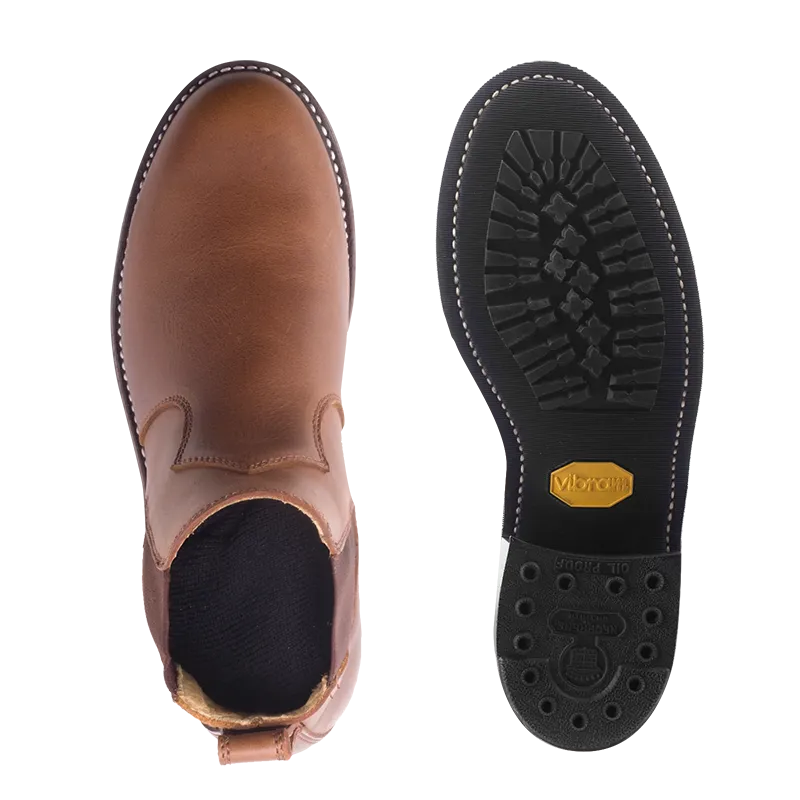 Aurora Round Toe Boot - Brown Pullup - Boots