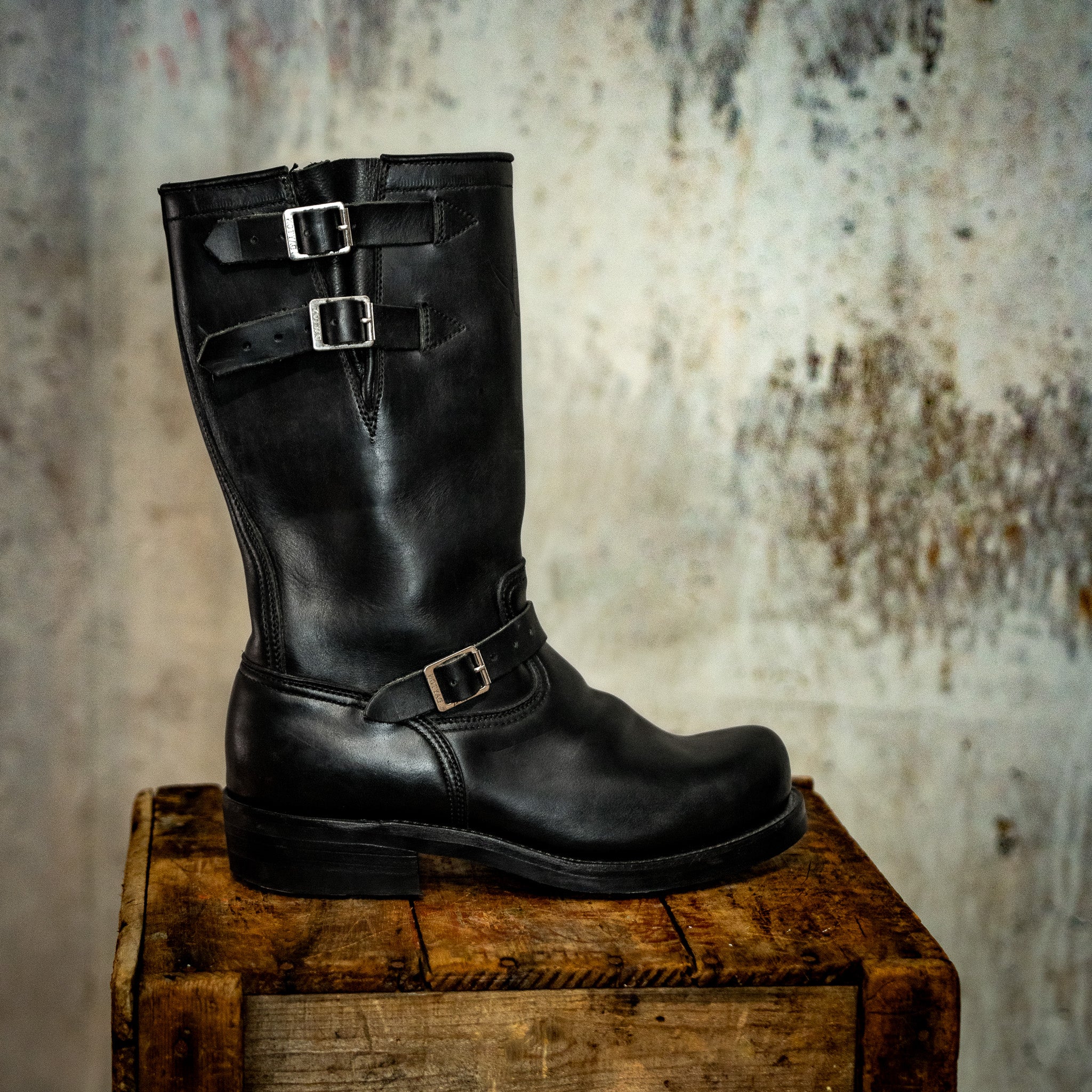 ReBoot - Engineer - Black Double Buckle - 10 EEE