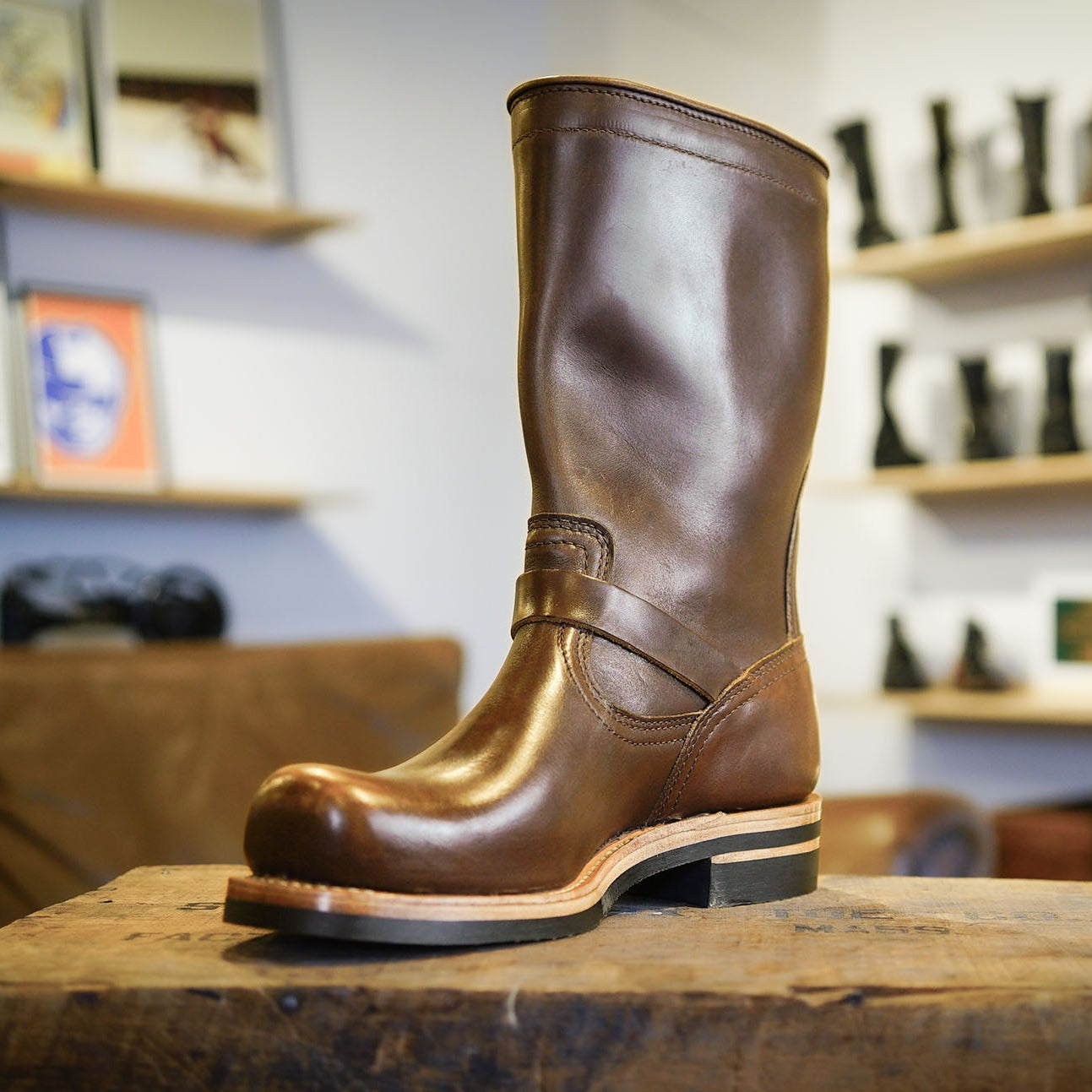 Engineer - Brown Oil Tan - 9 EE