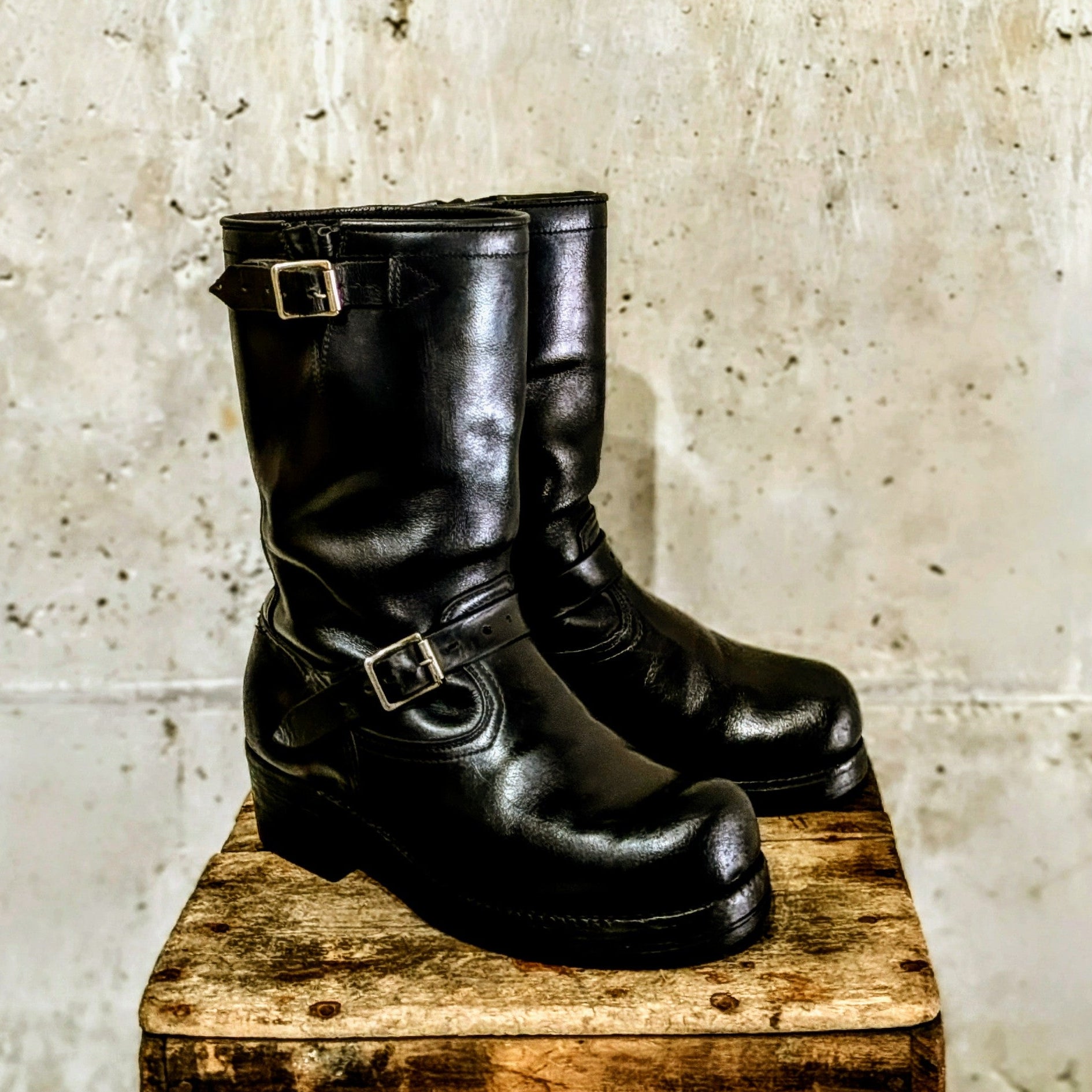 ReBoot - Engineer - Double Sole - Single Buckle Shaft- Black - 7 E