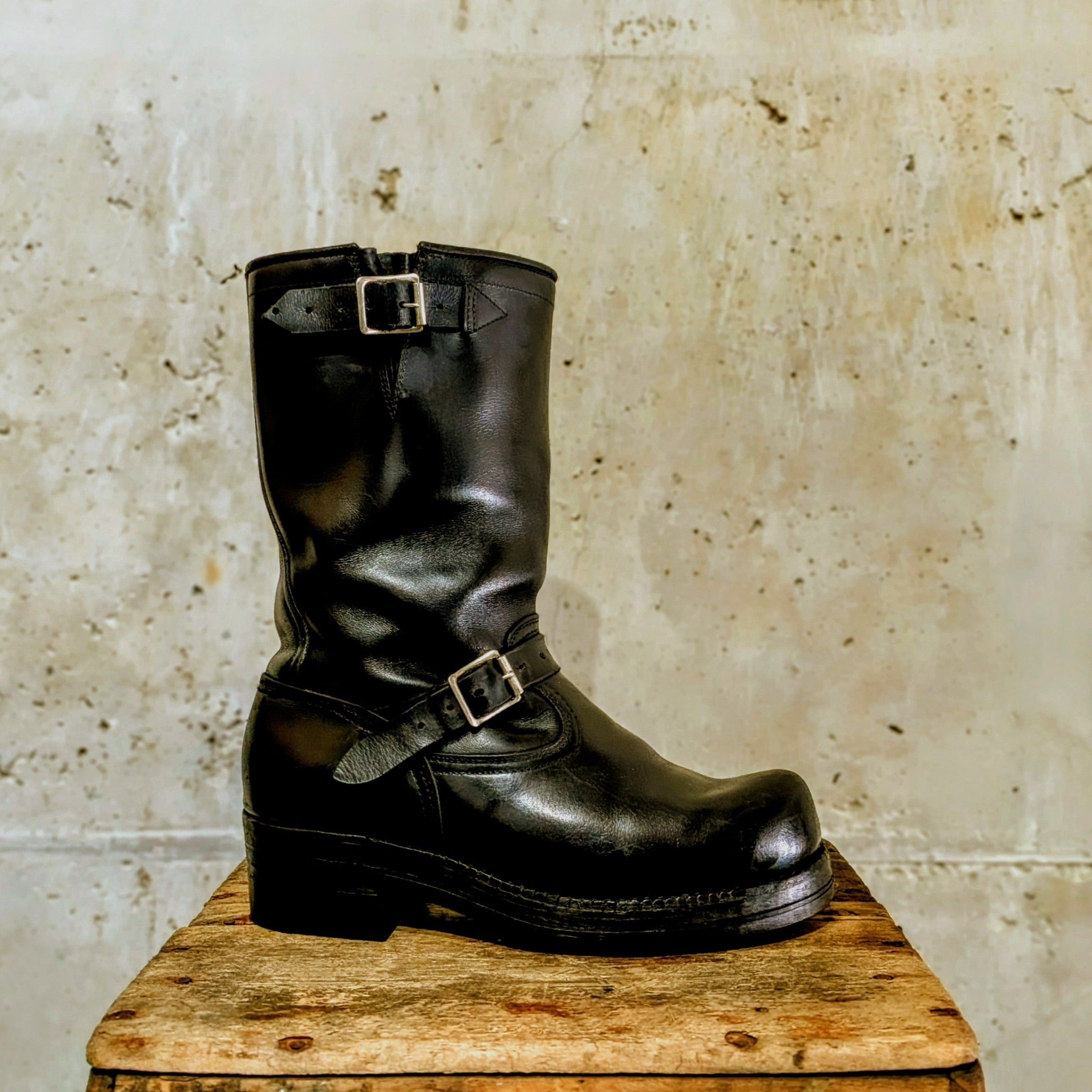 ReBoot - Engineer - Double Sole - Single Buckle Shaft- Black - 7 E