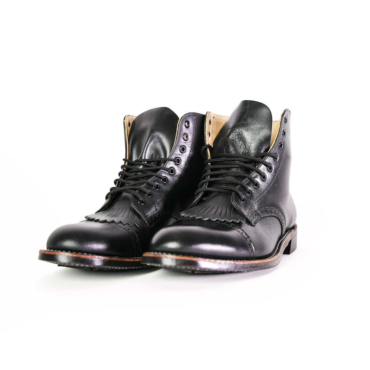 Parade Boot Brogue - Black Chrome - Boots