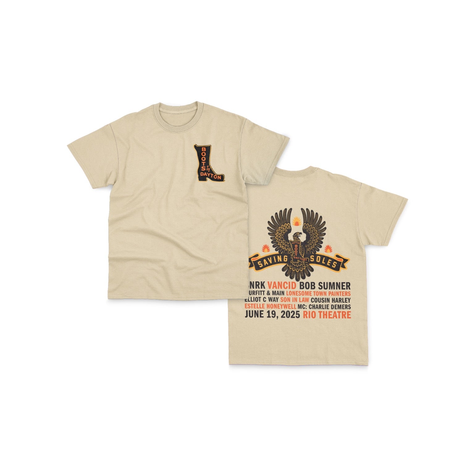 Limited Edition Dayton Saving Soles Concert Tee (3 Colours)