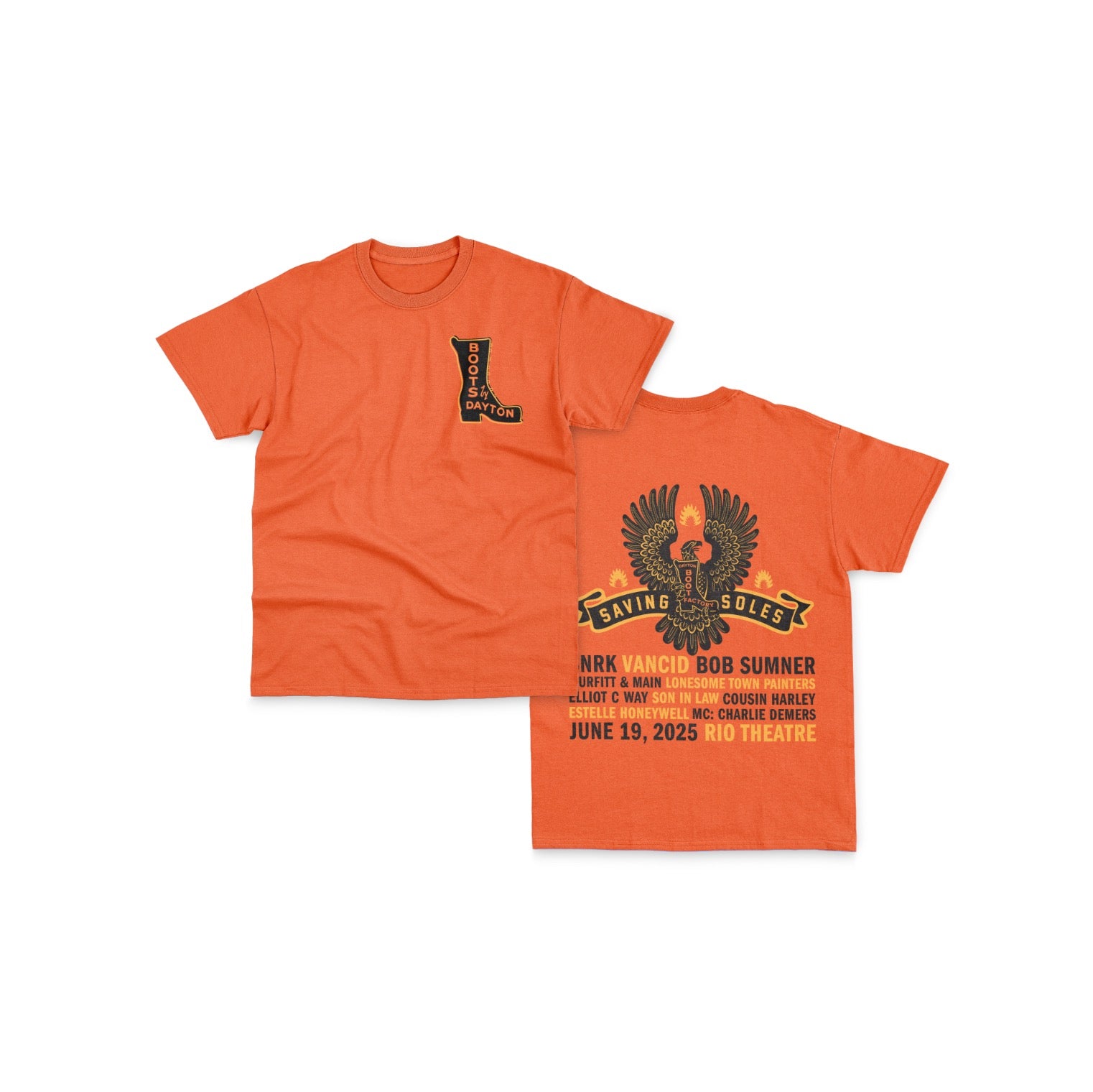 Limited Edition Dayton Saving Soles Concert Tee (3 Colours)