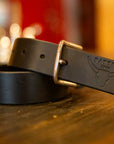 1.5" Leather Belt Wide with Buckle - Accessories