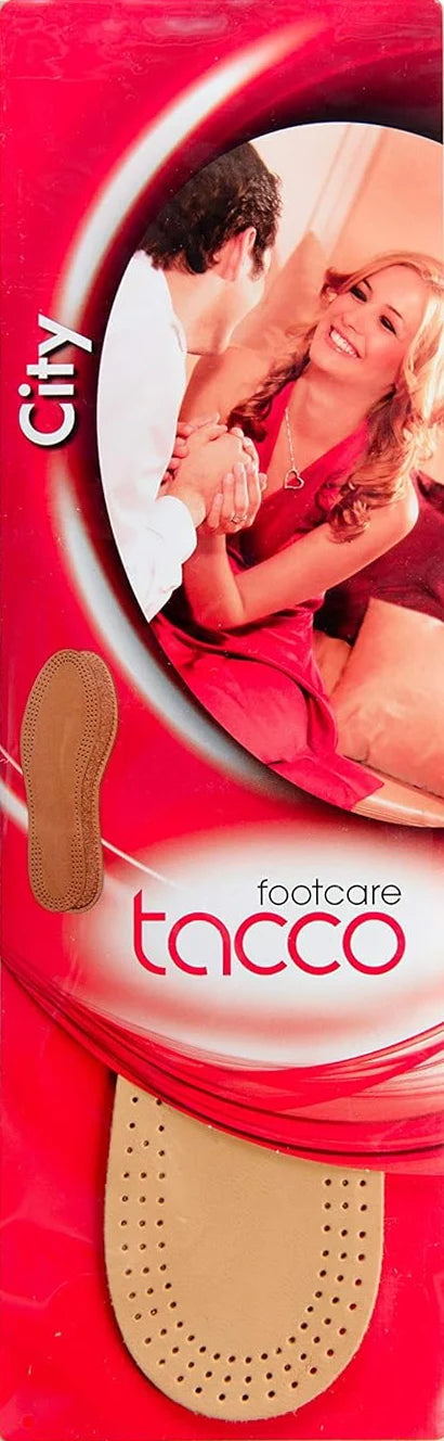 Tacco Footcare Deluxe Leather Men&#39;s Orthotic Insole - 