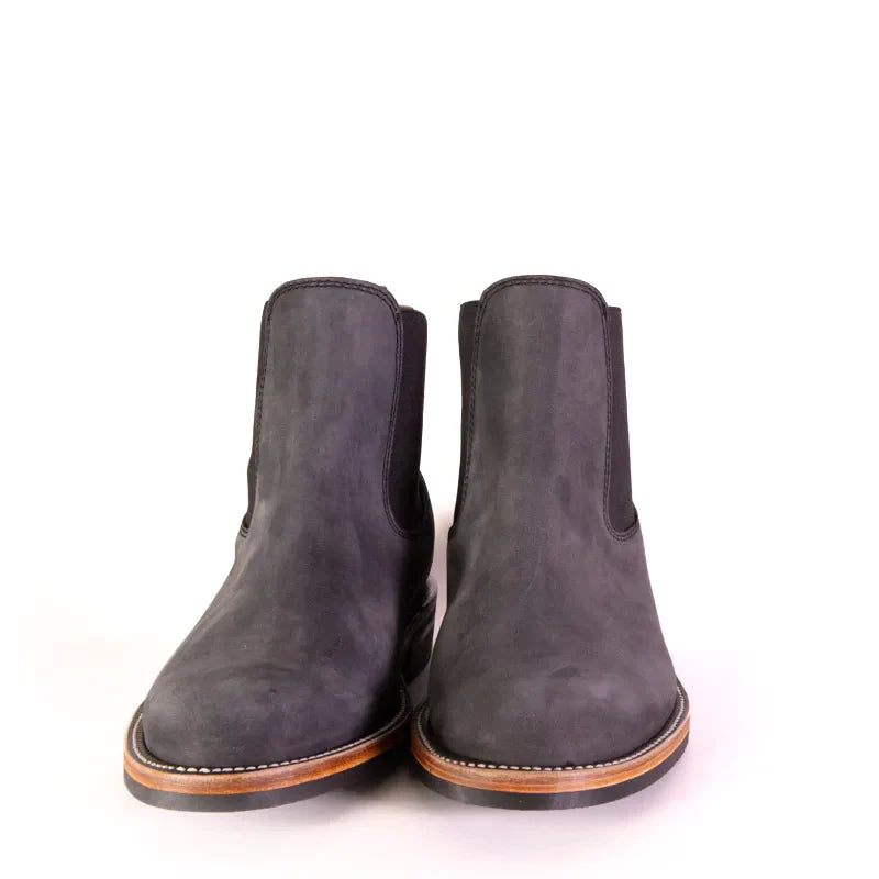 Wholecut Chelsea Boot - Charcoal Nubuck - Boots