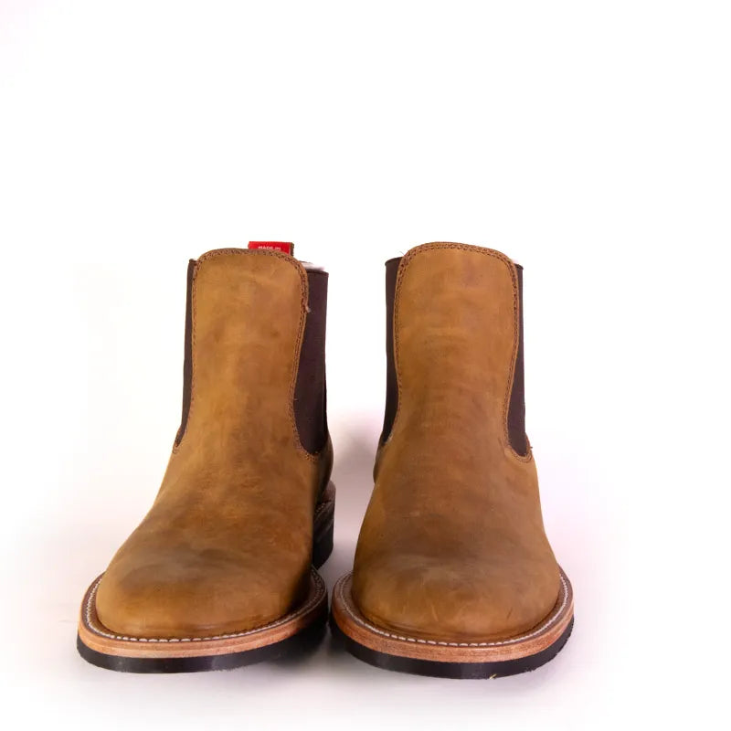 Wholecut Chelsea Boot - Brown Nubuck - Boots